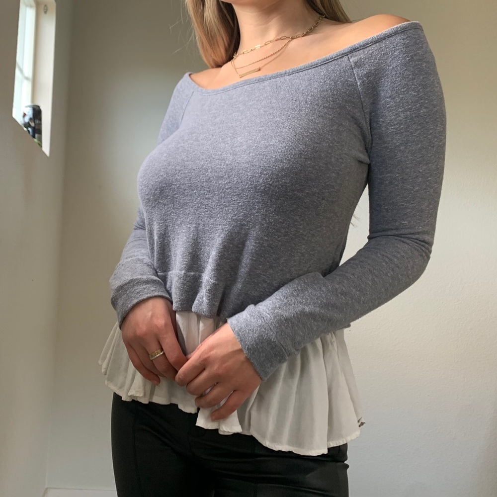 Wideneck long sleeve